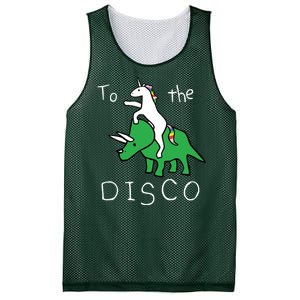 To The Disco Magical Unicorn Dinosaur Retro 80s Party Mesh Reversible Basketball Jersey Tank