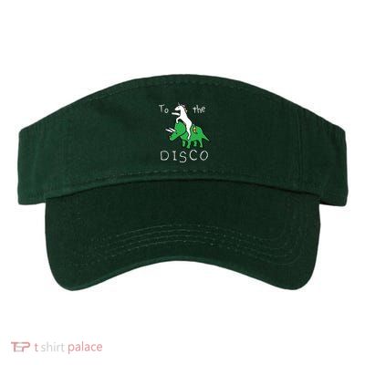 To The Disco Magical Unicorn Dinosaur Retro 80s Party Visor
