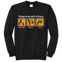 Things To Do With A Pussy Cat Graphic Sweatshirt