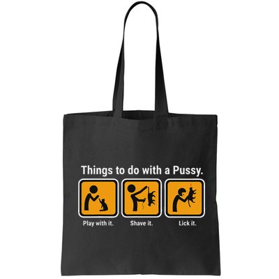 Things To Do With A Pussy Cat Graphic Bag