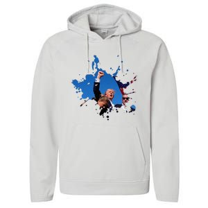 Triumphant Trump Defend Democracy Political Performance Fleece Hoodie