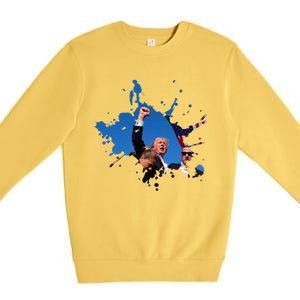 Triumphant Trump Defend Democracy Political Premium Crewneck Sweatshirt