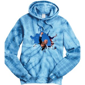 Triumphant Trump Defend Democracy Political Tie Dye Hoodie