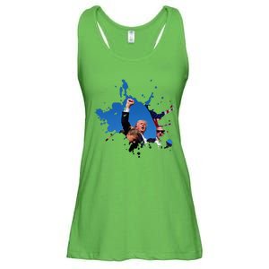 Triumphant Trump Defend Democracy Political Ladies Essential Flowy Tank