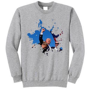 Triumphant Trump Defend Democracy Political Tall Sweatshirt