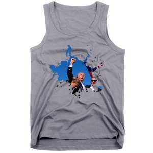 Triumphant Trump Defend Democracy Political Tank Top