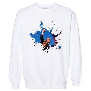 Triumphant Trump Defend Democracy Political Garment-Dyed Sweatshirt