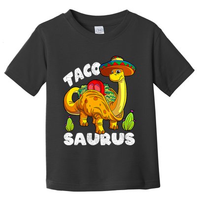 Tacosaurus Taco Dinosaur Funny Dino Cinco De Mayo Mexican Toddler T-Shirt