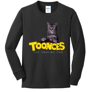 Toonces The Driving Cat Kids Long Sleeve Shirt