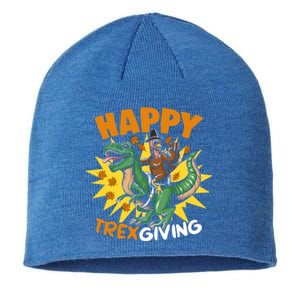 Trexgiving Trex Dino Turkey Thanksgiving Dinosaur Costume Gift Sustainable Beanie