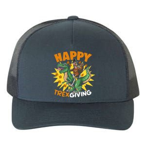 Trexgiving Trex Dino Turkey Thanksgiving Dinosaur Costume Gift Yupoong Adult 5-Panel Trucker Hat