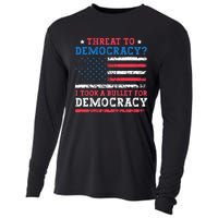 Threat To Democracy I Took A Bullet For Democracy Trump 2024 Cooling Performance Long Sleeve Crew