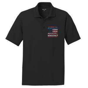 Threat To Democracy I Took A Bullet For Democracy Trump 2024 PosiCharge RacerMesh Polo