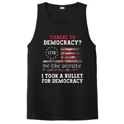 Threat To Democracy I Took A Bullet For Democracy Trump PosiCharge Competitor Tank