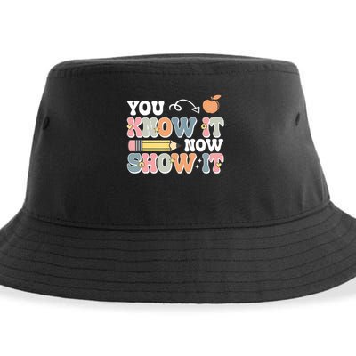 Testing Test Day You Know It Now Show It Sustainable Bucket Hat