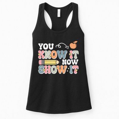 Testing Test Day You Know It Now Show It Womens Tank Top