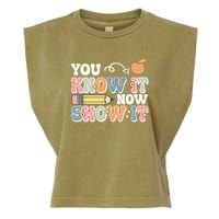 Testing Test Day You Know It Now Show It Garment-Dyed Women's Muscle Tee