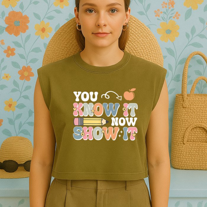 Testing Test Day You Know It Now Show It Garment-Dyed Women's Muscle Tee