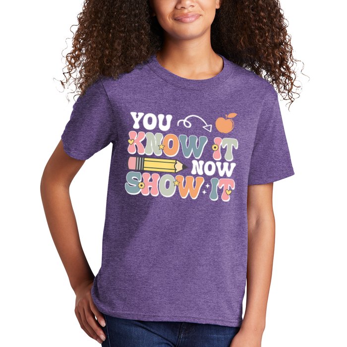 Testing Test Day You Know It Now Show It Kids T-Shirt