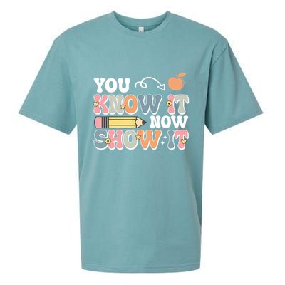 Testing Test Day You Know It Now Show It Sueded Cloud Jersey T-Shirt