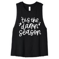 Tis The Damn Season Evermore Christmas Taylor Lover Xmas Women's Racerback Cropped Tank