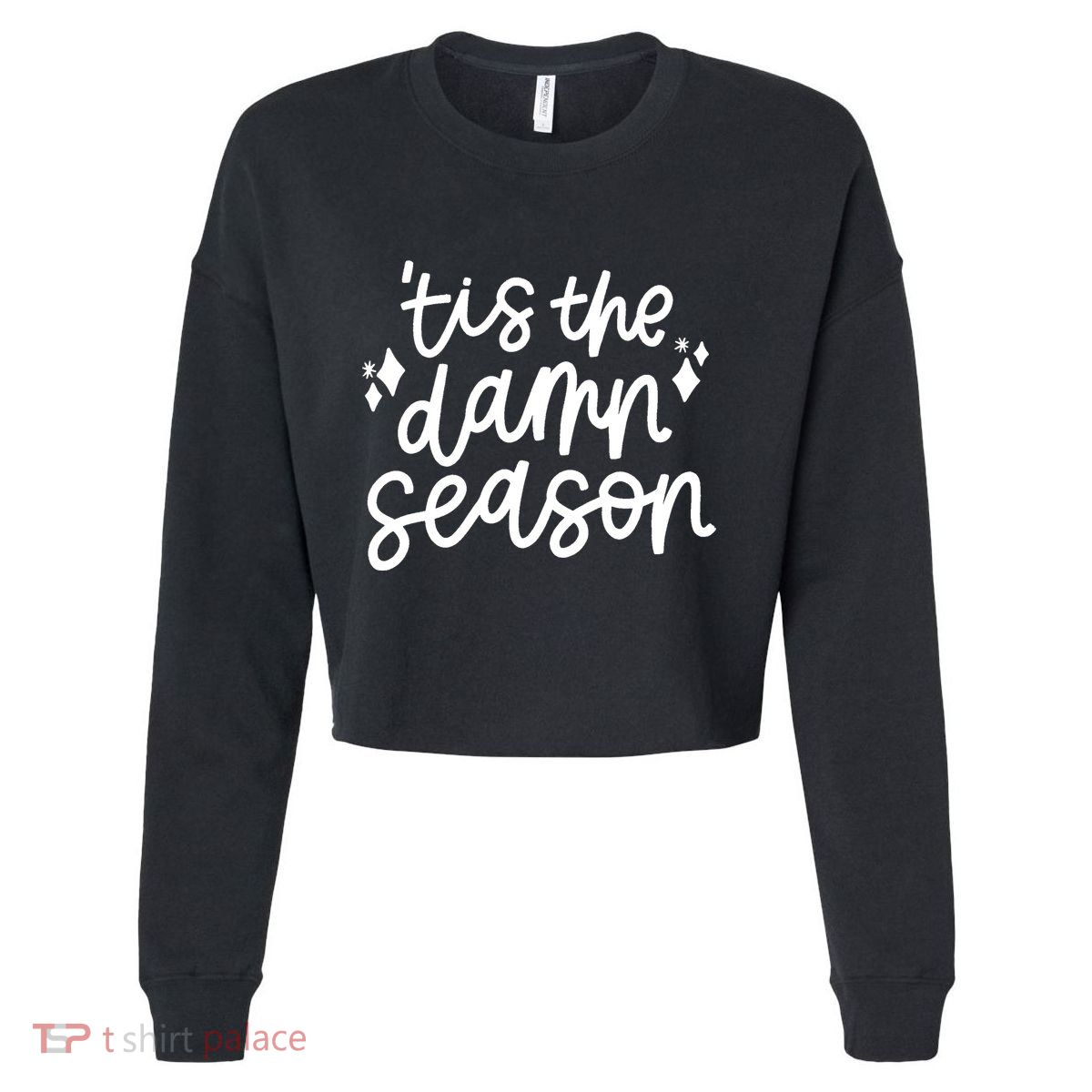 Tis The Damn Season Evermore Christmas Taylor Lover Xmas Cropped Pullover Crew