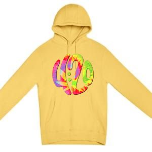 Trippy Tie Dye 4 20 Four Twenty Premium Pullover Hoodie