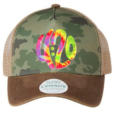 Trippy Tie Dye 4 20 Four Twenty Legacy Tie Dye Trucker Hat