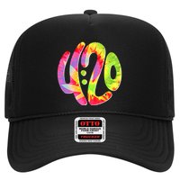 Trippy Tie Dye 4 20 Four Twenty Trucker Hat