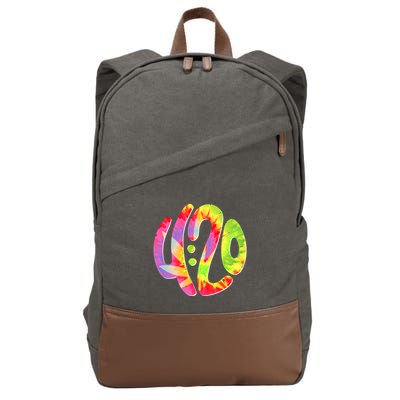 Trippy Tie Dye 4 20 Four Twenty Cotton Canvas Backpack