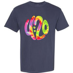 Trippy Tie Dye 4 20 Four Twenty Garment-Dyed Heavyweight T-Shirt