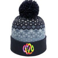 Trippy Tie Dye 4 20 Four Twenty The Baniff Cuffed Pom Beanie