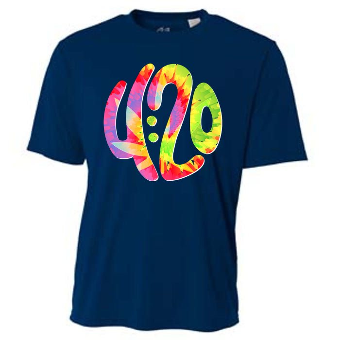 Trippy Tie Dye 4 20 Four Twenty Cooling Performance Crew T-Shirt