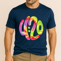 Trippy Tie Dye 4 20 Four Twenty Cooling Performance Crew T-Shirt