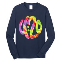 Trippy Tie Dye 4 20 Four Twenty Long Sleeve Shirt