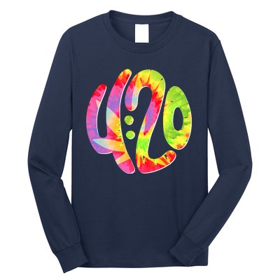 Trippy Tie Dye 4 20 Four Twenty Long Sleeve Shirt