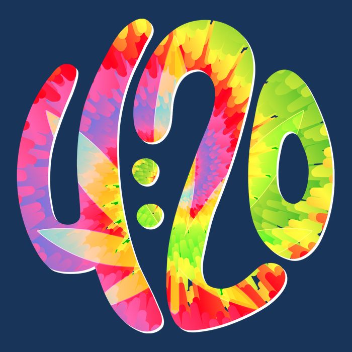 Trippy Tie Dye 4 20 Four Twenty Apron