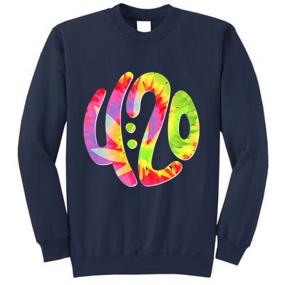 Trippy Tie Dye 4 20 Four Twenty Sweatshirt