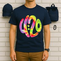 Trippy Tie Dye 4 20 Four Twenty T-Shirt