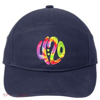 Trippy Tie Dye 4 20 Four Twenty 7-Panel Snapback Hat