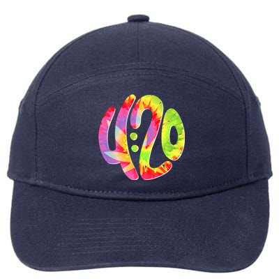 Trippy Tie Dye 4 20 Four Twenty 7-Panel Snapback Hat