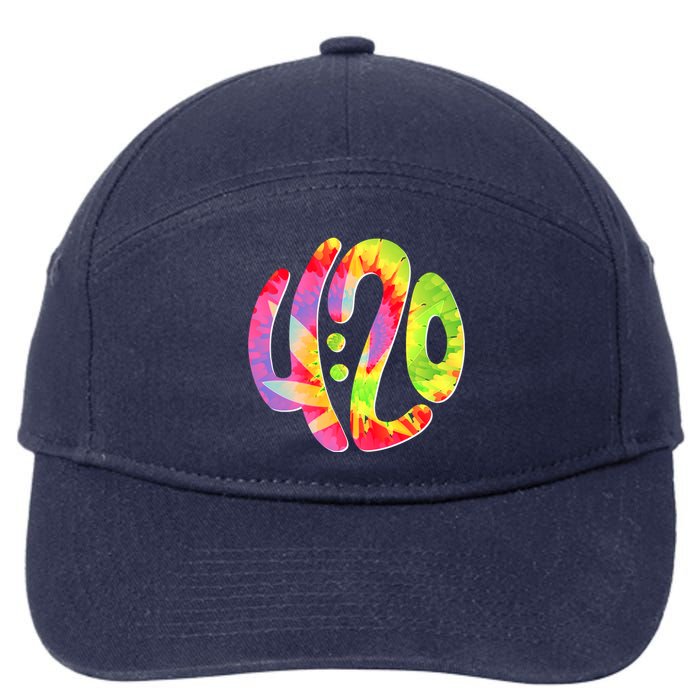 Trippy Tie Dye 4 20 Four Twenty 7-Panel Snapback Hat