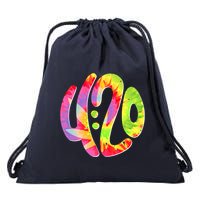 Trippy Tie Dye 4 20 Four Twenty Drawstring Bag