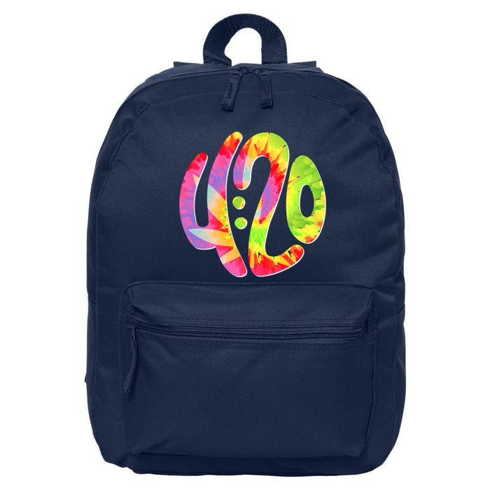 Trippy Tie Dye 4 20 Four Twenty 16 in Basic Backpack
