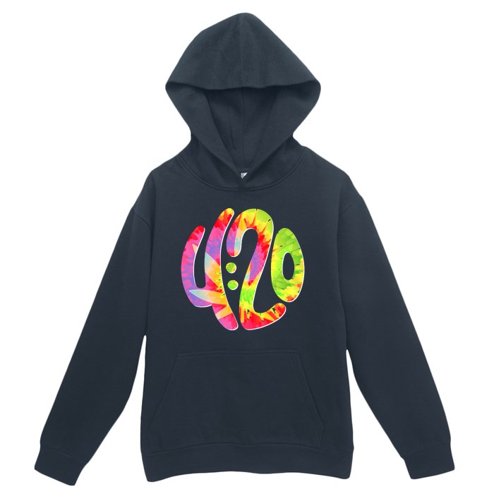 Trippy Tie Dye 4 20 Four Twenty Urban Pullover Hoodie