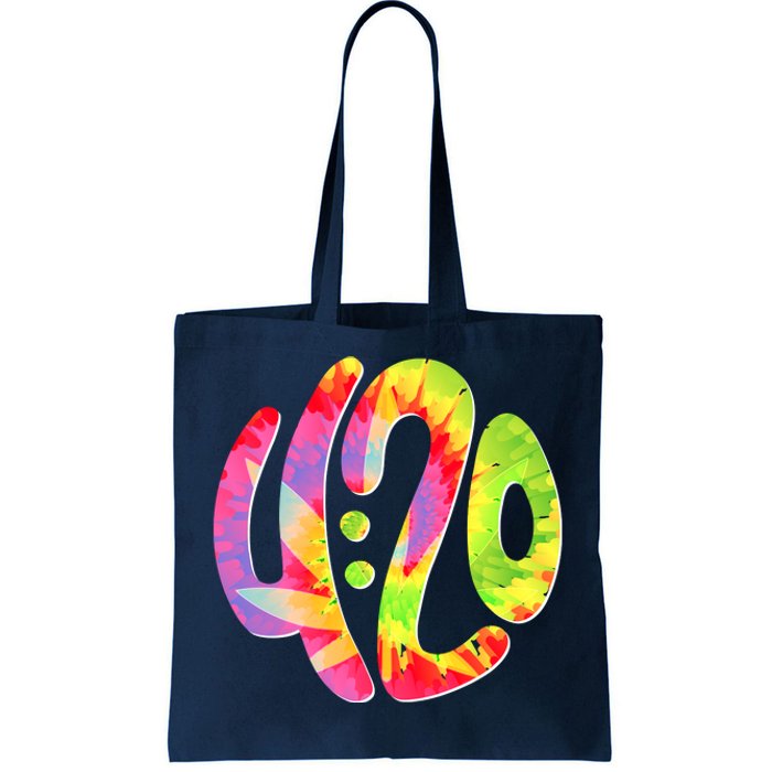 Trippy Tie Dye 4 20 Four Twenty Tote Bag