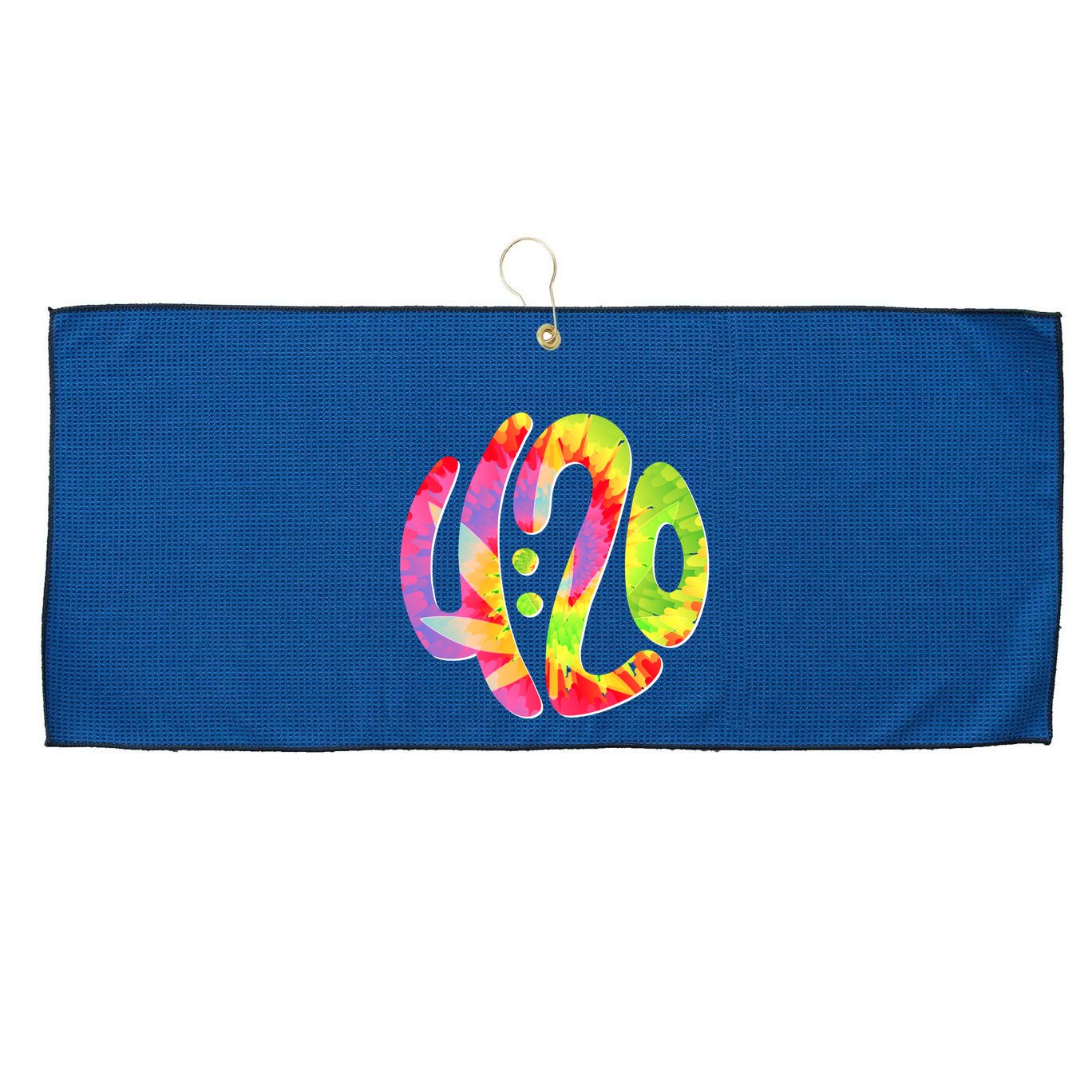 Trippy Tie Dye 4 20 Four Twenty Large Microfiber Waffle Golf Towel