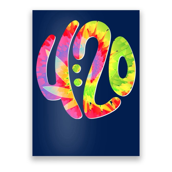 Trippy Tie Dye 4 20 Four Twenty Poster