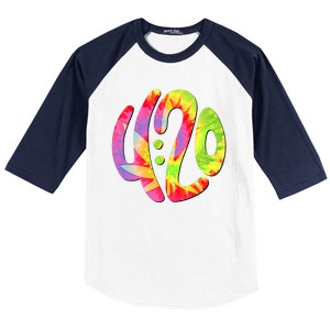 Trippy Tie Dye 4 20 Four Twenty Baseball Sleeve Shirt