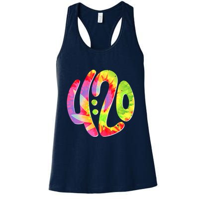 Trippy Tie Dye 4 20 Four Twenty Womens Tank Top